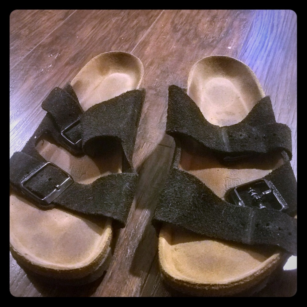 Black Suede Birkenstock Size 8.5